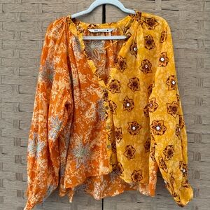 ZARA Boho Embroidered Blouse